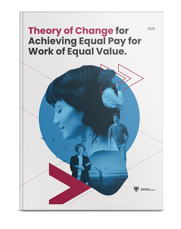 Repost cover for Theory of Change for Achieving Equal Pay for Work of Equal Value.